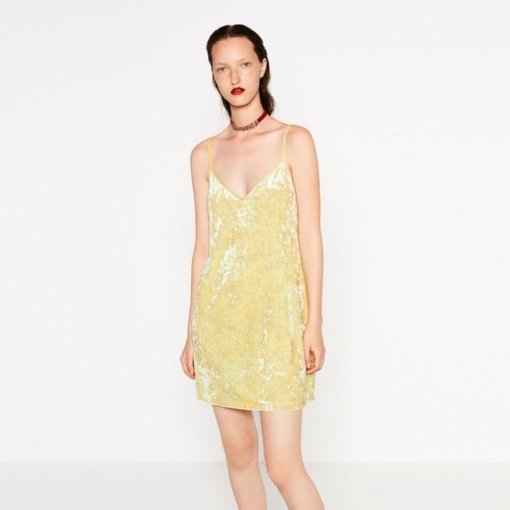 Zara velvet dress